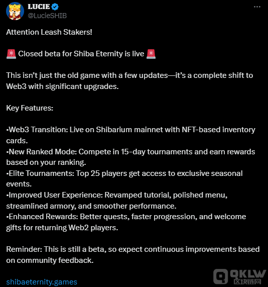 Shiba Inu�����׿����Shibarium��Web3�Α�l��&nbsp;�DƬ